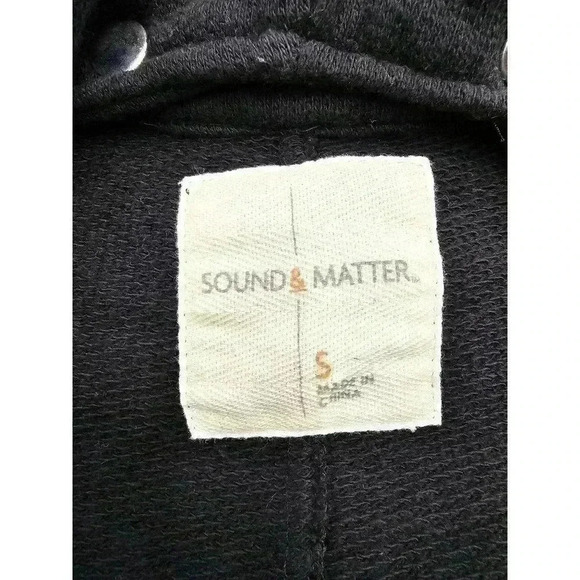 Sound & Matter Women's Small Black Moto Jacket with Detachable Hood - Picture 3 of 7